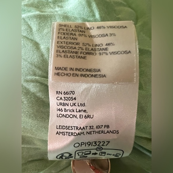 Anthropologie Maeve Linen Collared Button-Front Mini Dress - Picture 13 of 13